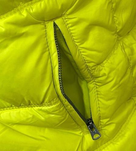 American Eagle Outfitters Women’s Down Puffer Yellow Zipped Hoodie Jacket M