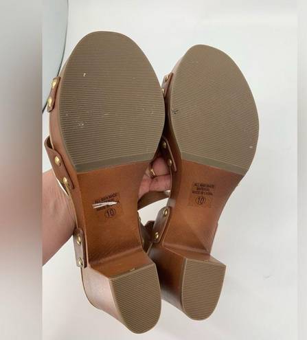 Soda  Brown Heeled Sandals Size 10