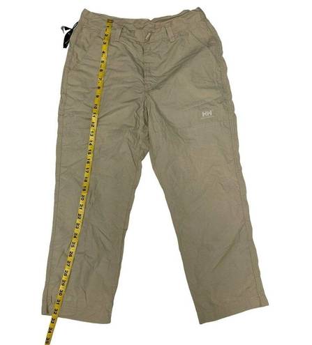 Helly Hansen  Tan Beige Cropped Pants Womans Size Medium