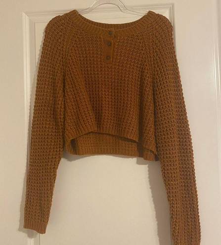 Aeropostale  Brown Cropped Sweater