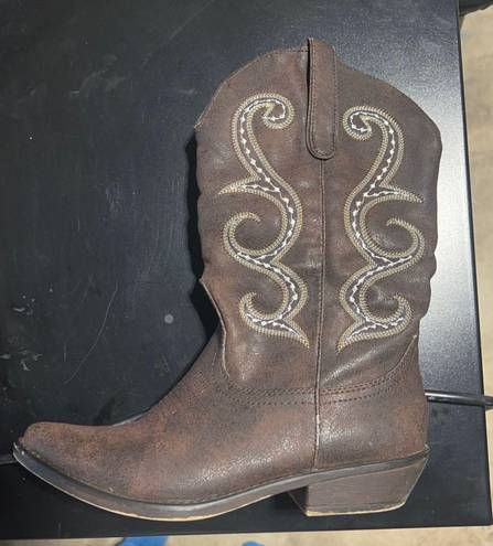 Cowgirl Boots Brown Size 7
