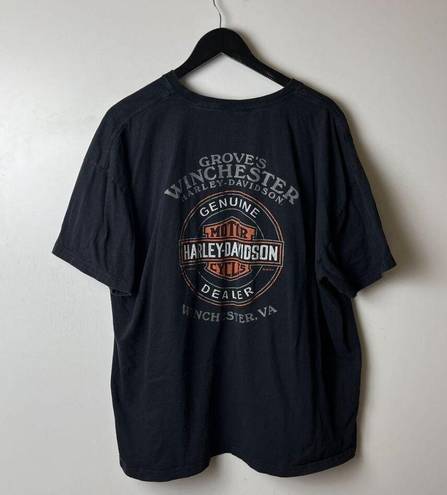 Harley Davidson  Winchester VA T Shirt Vintage Y2K Extra Large XL Graphic Tee