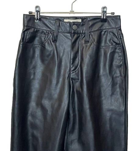 Madewell  The Petite Perfect Vintage Straight Jean Faux Leather Black Womens 25P