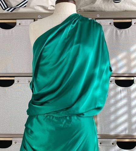 Michelle Mason  silk one shoulder dress