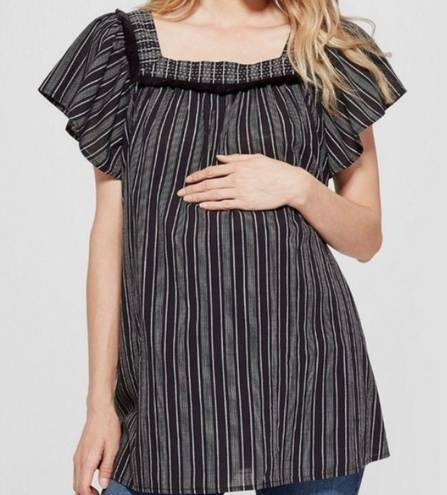 Isabel Maternity stripe blouse NWOT