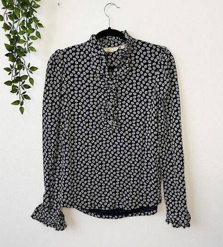 Daisy Boden  Floral Ruffle Blouse Sz 2