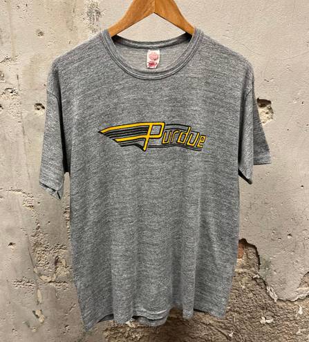 The Vintage Shop Purdue University Vintage 1980s Single Stitch Old Logo Graphic Tee XL USA Made