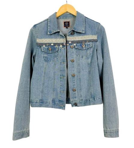 Boom Boom Jeans  Denim Jacket 5-Button Front 2 Pockets Size S