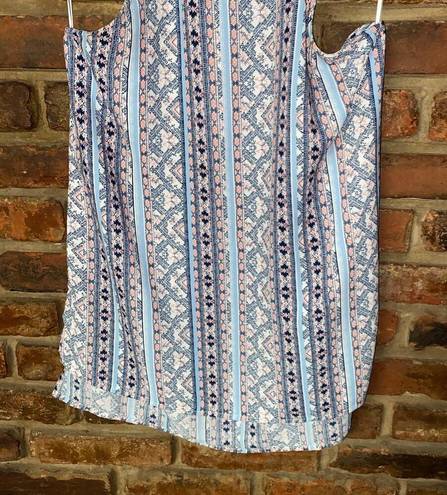 Paper Crane  Multicolored Printed Sleeveless High Neck Top Women's Size Small