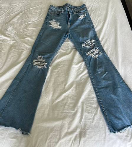American Eagle outfitters super high rise flares