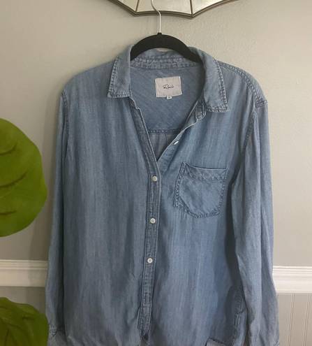 Rails Women’s Size Medium Denim Shirt Long Sleeve Button Down