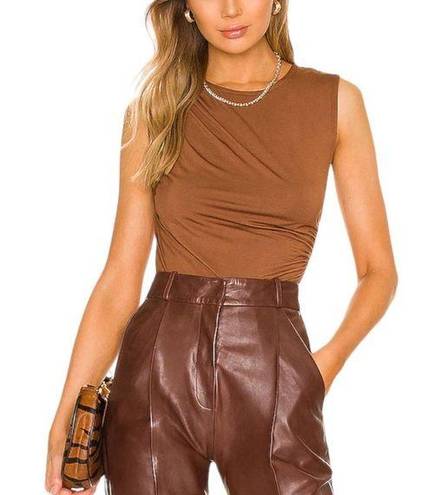 Lovers + Friends  Revolve Womens Basic Sahara Draped Tank Top Size S Brown