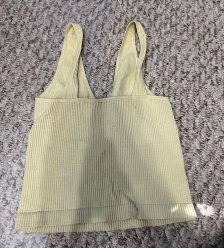 NIKIBIKI  crop top tank yellow one size