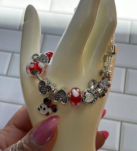 Disney  Mini Mouse Silver Charm Bracelet