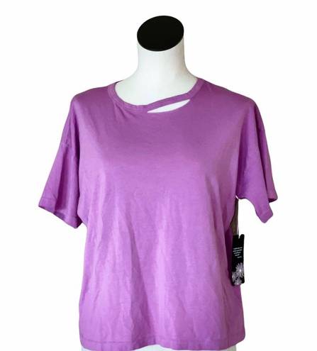 Rachel Zoe NWT  Lilac Cutout Short Sleeve Tee Top