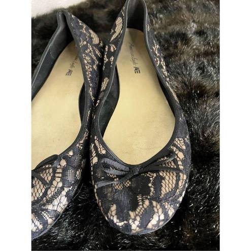 American Eagle  lace ballet flats Sz 11