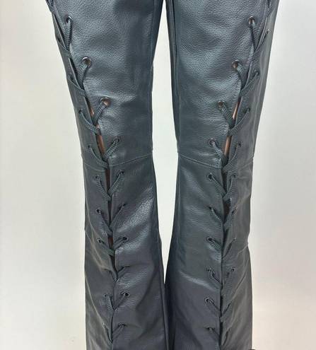 Nike Jordan  x Travis Scott Cactus Jack NWT 100% Leather Pants Bootcut Pants Sz 2