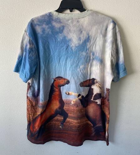 Urban Outfitters Digi Horses Oversized Graphic Tee   V#1