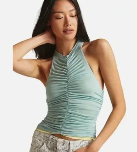 Pilcro NWT  Anthropologie Ruched Reversible Tank in Blue Green Size  Small