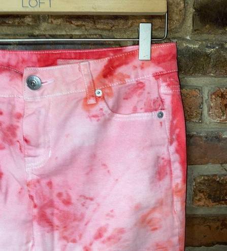 DKNY  Custom Tie Dye Capri Denim Jeans Size 4