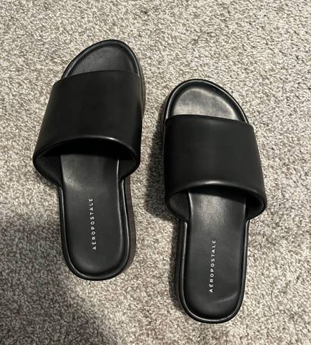 Aeropostale Platform Leather Sandals