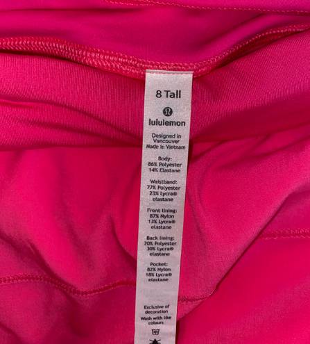 Lululemon Pink Highlight Pace Rival Tennis Skirt (Tall)