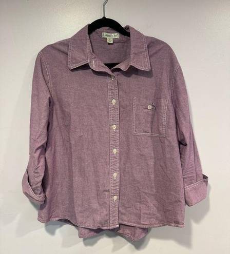 Coldwater Creek Purple cold water creek button down