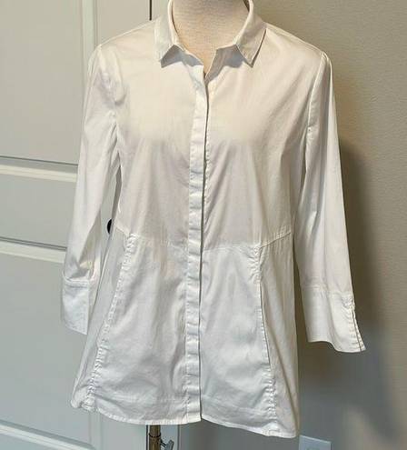 Habitat  white tunic blouse Sz S