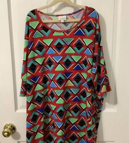 LuLaRoe  Red Modal, Polyester Tunic size medium