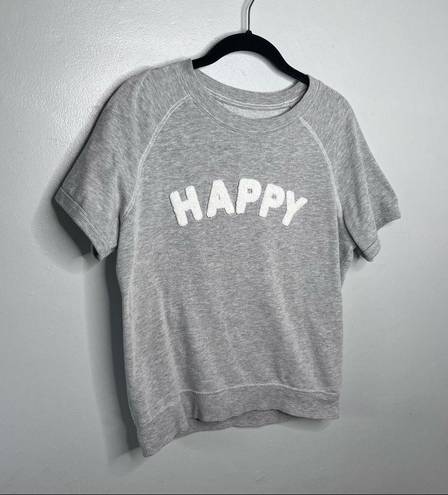 Grayson Threads  Graphic HAPPY Short Sleeve Sweatshirt Shirt Top Small