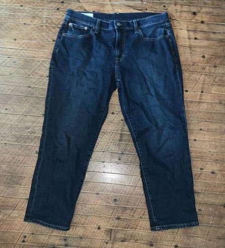 Gap  dark wash girlfriend 30/10P cropped relaxed normcore jeans