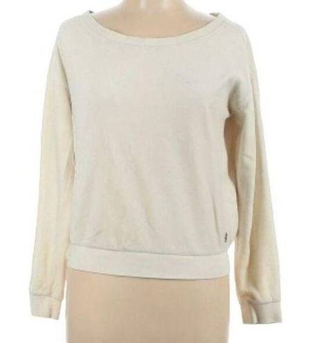 Juicy Couture Vintage  Y2K CreamyOversized Terry Boatneck Pullover Sz S