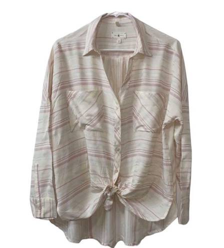 Lou & grey  Tie-front Button Up Shirt(Size Small)