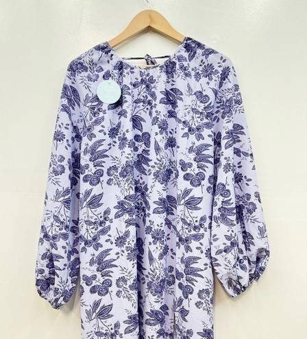 Hill House  The Simone Dress in Lilac Tonal Floral size Large NWT