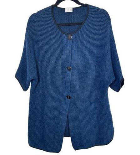 TSE  100% Cashmere Buttoned Short Sleeve Sweater Cardigan Size Medium flaw