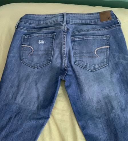 American Eagle Outfitters Low Rise Skinny Jeans Blue Size 6