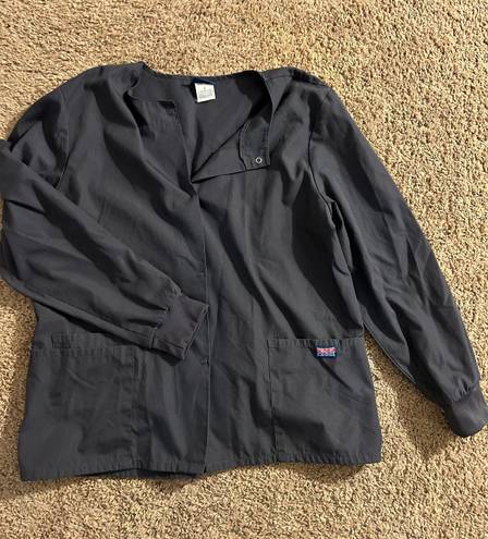 Authentic Cherokee Workwear Gray Scrub Jacket