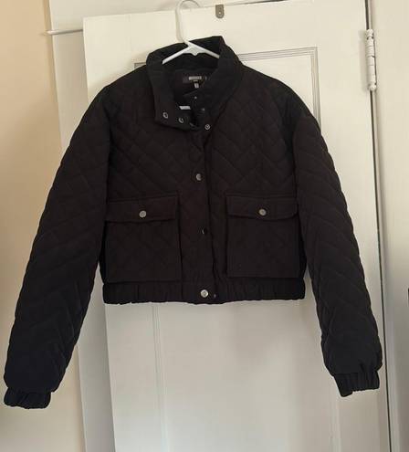 Missguided Black Puffer Jacket
