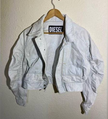 Diesel  100% Cotton Light‎ Blue Cropped Jean Jacket ( S )