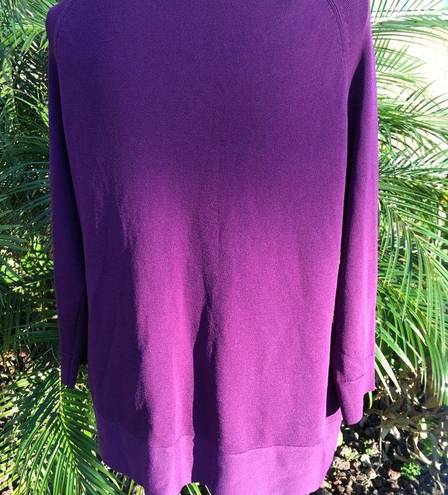 Coldwater Creek Coldwater Purple XL (16)Creek Sweater Top