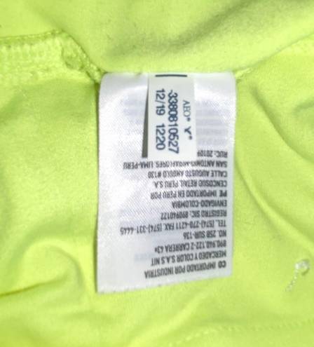 American Eagle Women's Small Neon Yellow Biker Shorts Stretch Barbie 7" Inseam