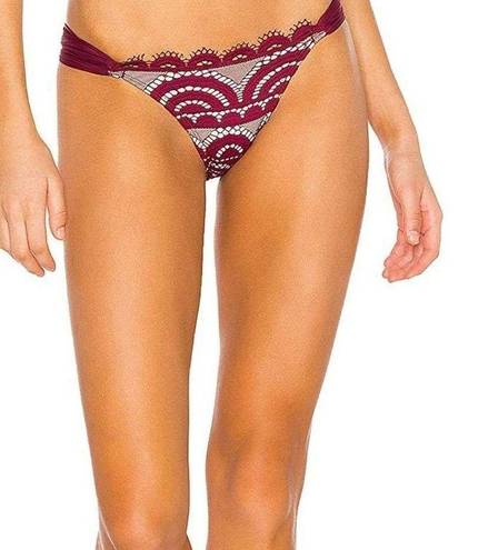 PilyQ New.  Vino lace fanned bikini Bottom.  Small. Retails $89