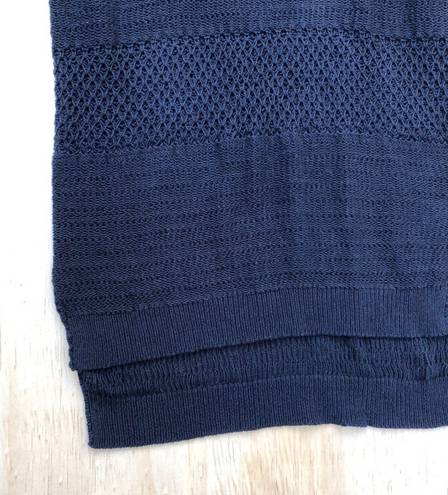 Helmut Lang navy blue Muted Web Pullover Sweater size P