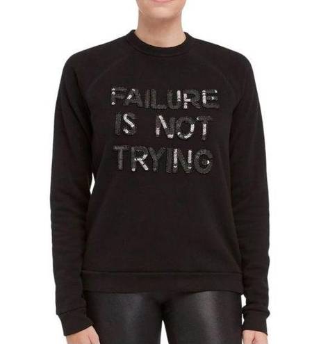 Spanx Bow +Drape  sequin Failure is Not an Option 1x sweatshirt