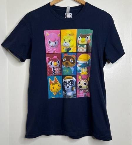 Nintendo  Animal Crossing T Shirt Women’s No Size Tag Approx Medium Dark Blue