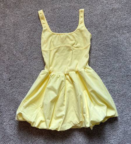 boutique bubble dress Yellow