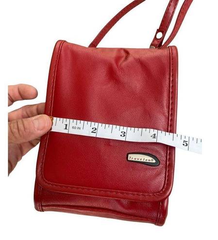 Travelon  red crossbody travel handbag