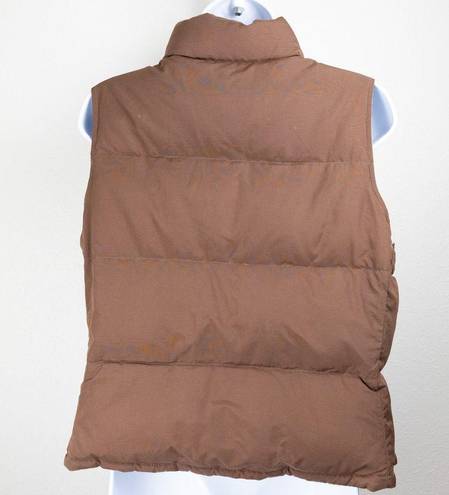 Polo  Jeans Brown Blue Women Reversable Down Puffer Vest M