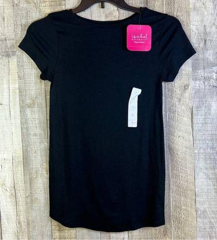 Isabel Maternity  Size Small Black Crewneck Short Sleeve T-Shirt