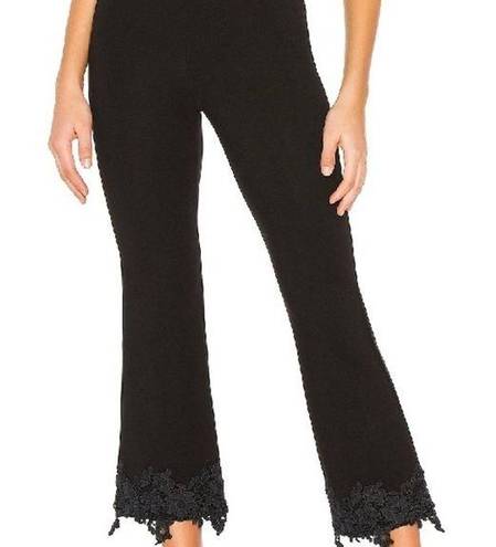 Bailey 44 Black High Waist Lace Hem Crop Pants